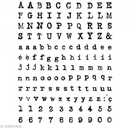 Artemio artemio Clear Stamps Alphabet III, przezroczysty 10001100