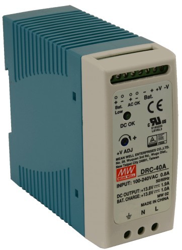 PULSAR DRC 13.8V/40W/1.9A/1A zasilacz na szynę DIN (PL_DRC-40A)
