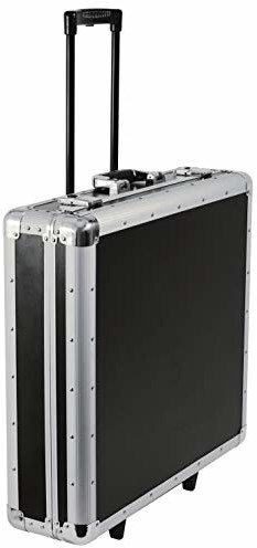 Reloop 200 Trolley CD Case - Profi CD -Case z wózkiem na kółkach, uchwyt teleskopowy, 4-krotny podział, wyściółka piankowa, czarny 221449