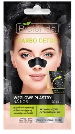 Bielenda Carbo Detox oczyszczające plastry na nos z węglem aktywnym 2szt 58762-uniw