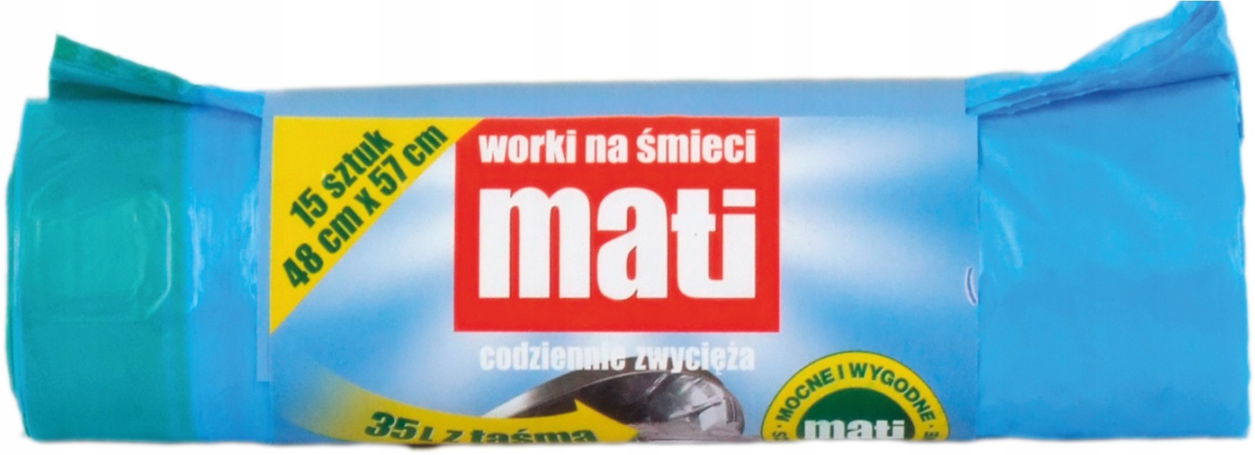 Worki na śmieci 35l (15) taśma niebieskie