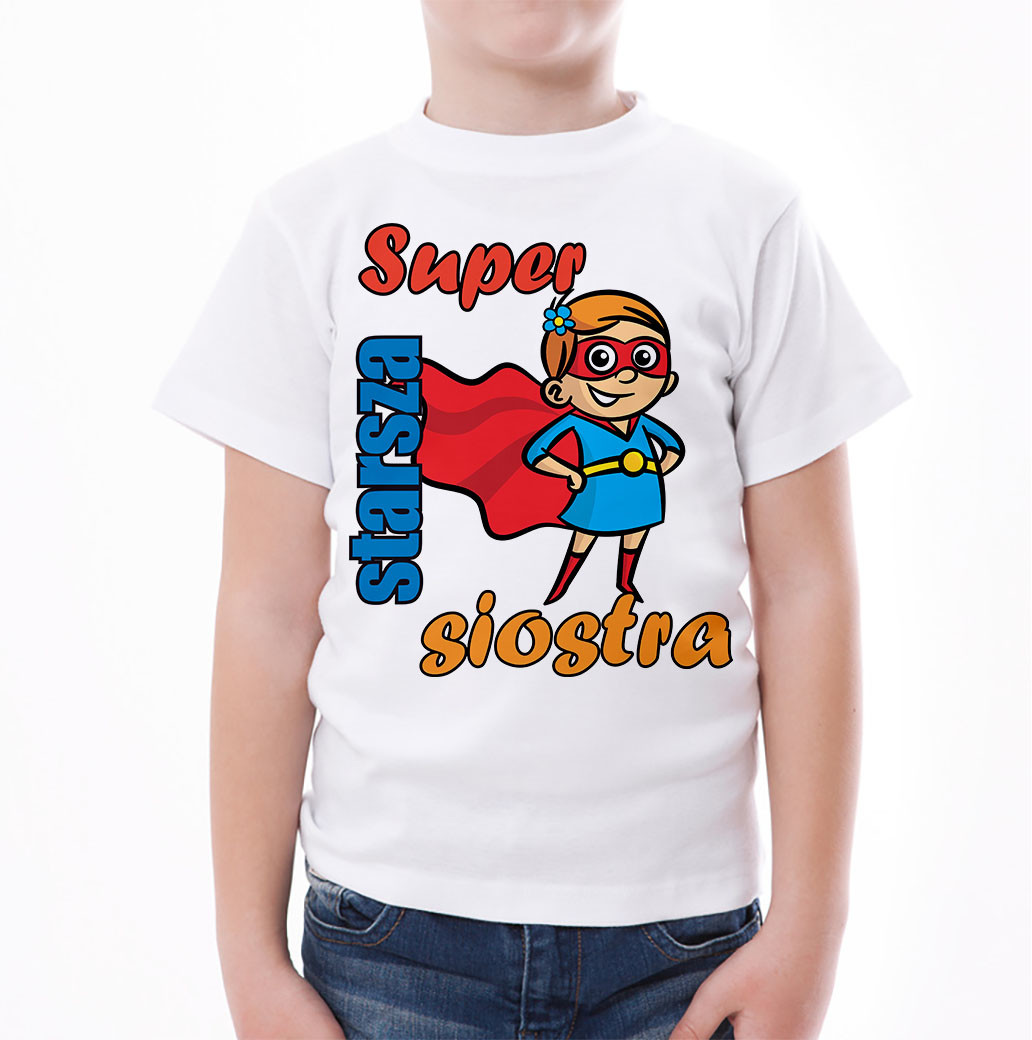 Poczpol Super starsza siostra - koszulka dziecięca 42539-M