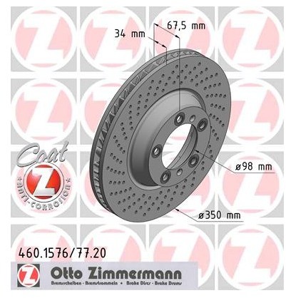 Zimmermann Tarcza hamulcowa 460.1577.20