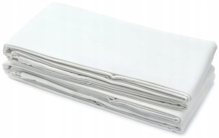 Prześcieradło Białe Hotelowe 200X220 Mikrofibra