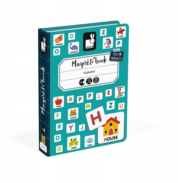 Janod Magnetyczna układanka Alfabet Magnetibook