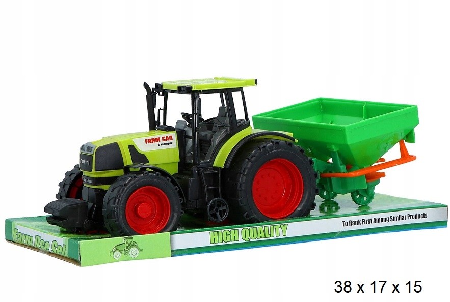 Traktor Z Rozsiewaczem 38X17X15 01013