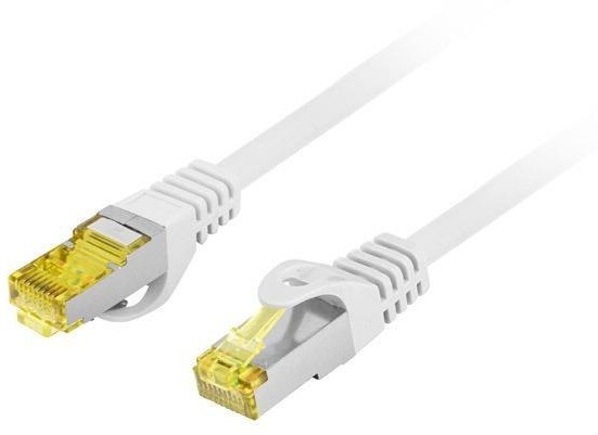 Lanberg Patchcord S/FTP kat.6A 1m LSZH CU fluke passed szary PCF6A-10CU-0100-S