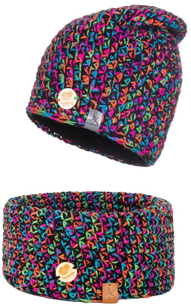 Komplet zimowy czapka + komin Handmade