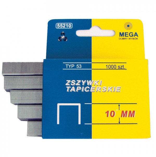 Mega Zszywki tapicerskie hartowane typ 53, L: 6mm, Mega 55206