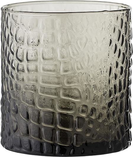 Bloomingville Świecznik na tealighty 9 cm przydymiony szklany 23609258