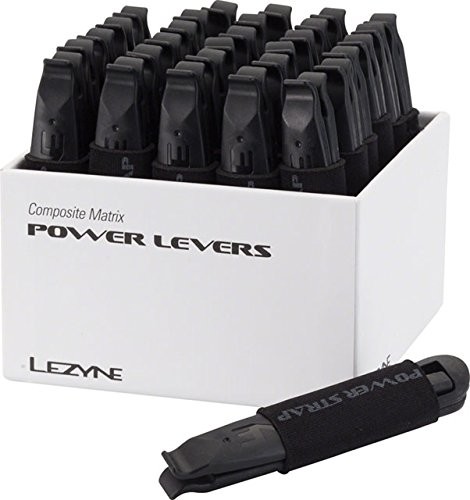 Lezyne łyżka do opon power Lever Displa z haczykiem szprychy, Composite materiał zestawy narzędzi, czarny 1-TL-POWR-V1BOX04