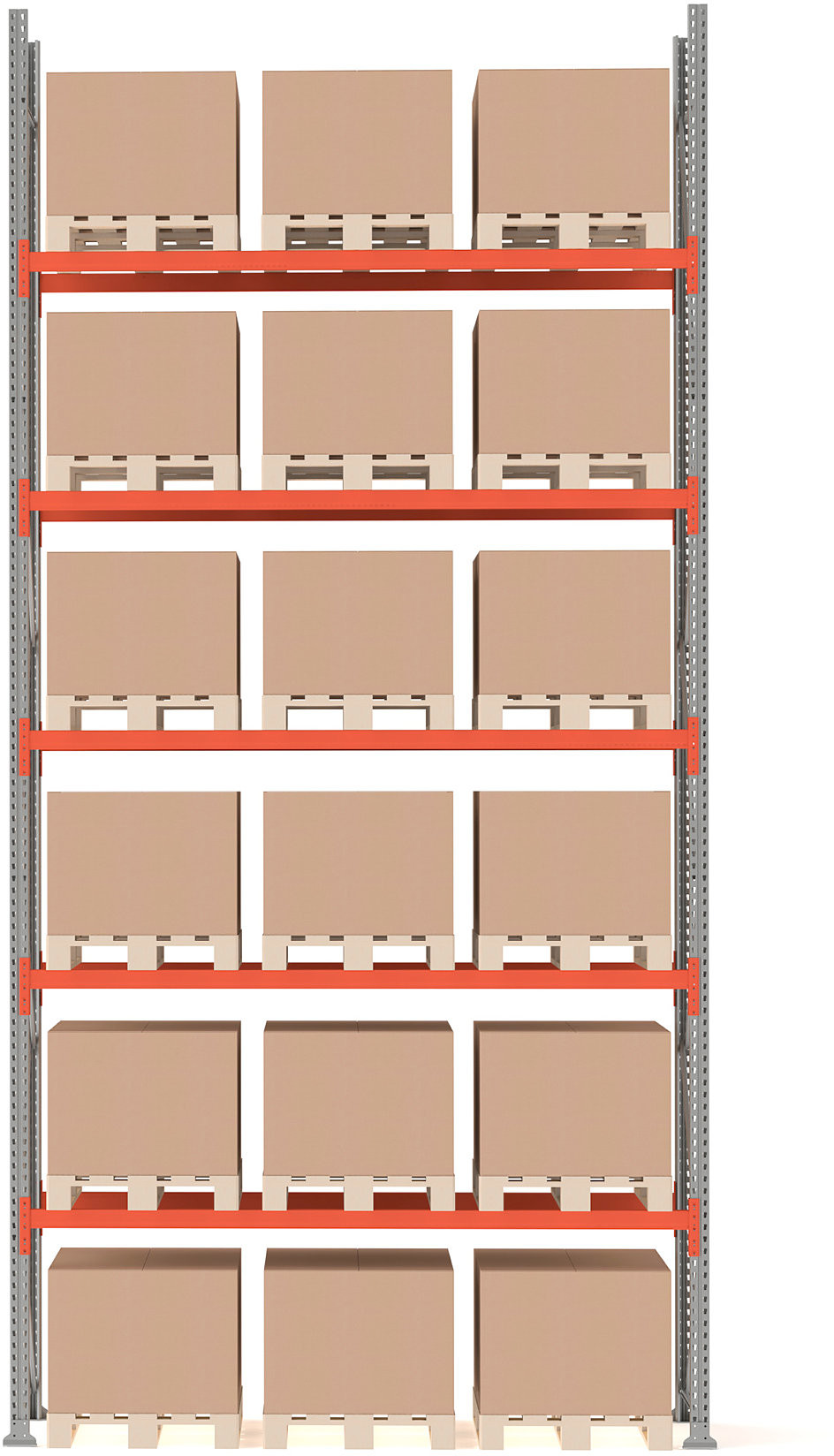 AJ Regał paletowy Ultimate moduł podstawowy 6000x2750x1100 mm 18 palet 23741