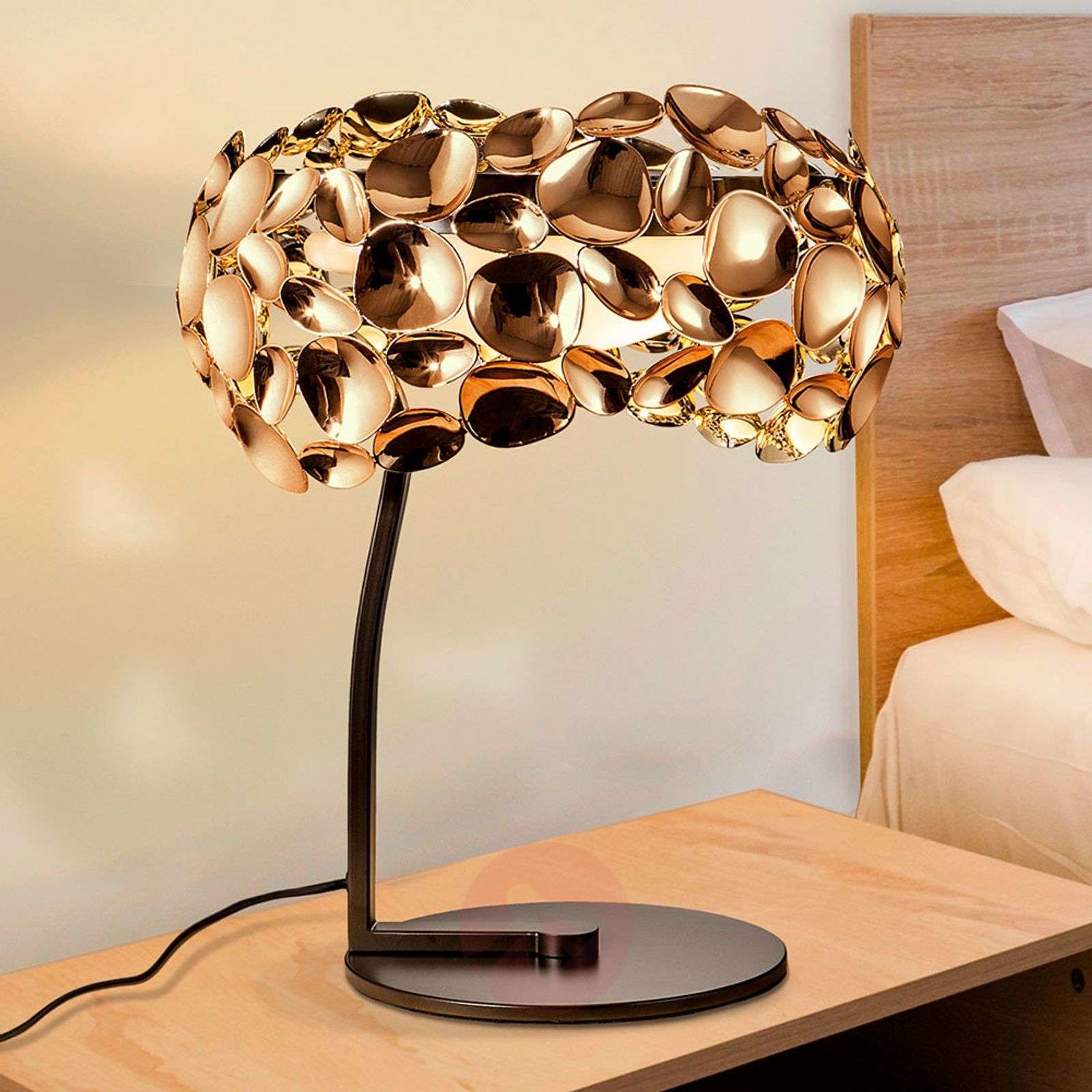 Schuller Lampa stołowa LED Narisa różowa/brązowa