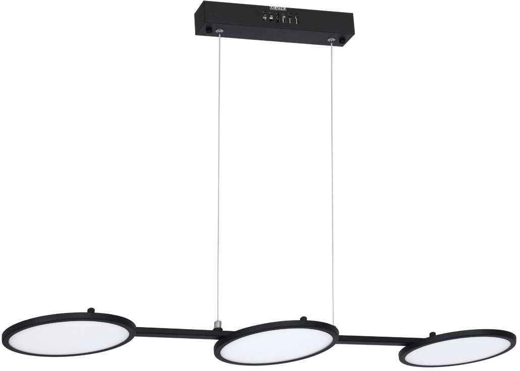 Milagro LAMPA wisząca GIRO 237 zwieszana OPRAWA LED 30W listwa sufitowa okręgi czarna 237