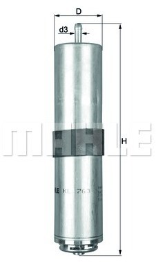 Zdjęcia - Filtr paliwa KNECHT  Mahle KL 763D 