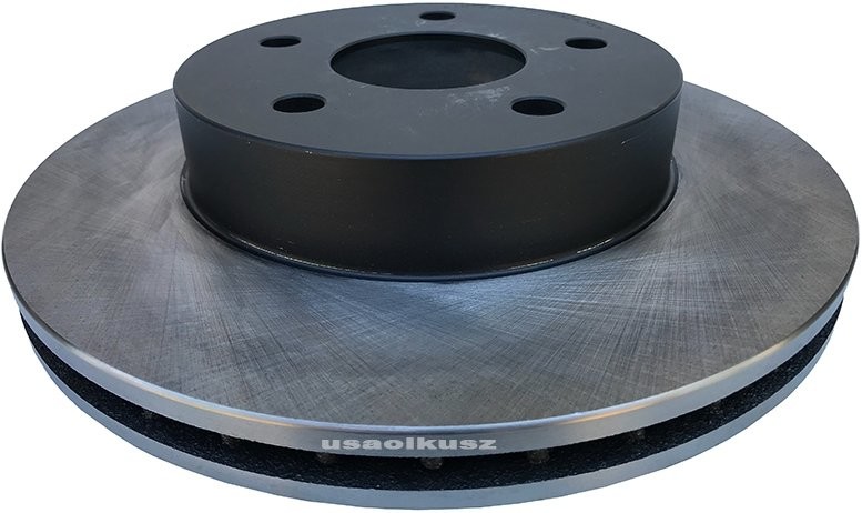 ATM Przednia tarcza hamulcowa malowana BLACK Jeep Grand Cherokee 1999-2004 2524-BLACK