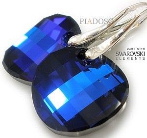 Swarovski UNIKAT piękne kolczyki BERMUDA TWIST