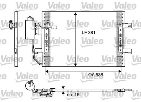 VALEO Skraplacz, klimatyzacja 817841