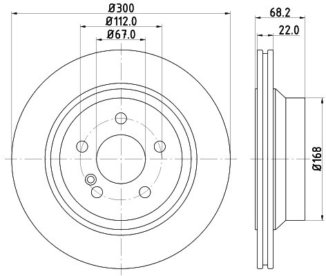 HELLA PAGID Tarcza hamulcowa PAGID 8DD 355 108-861