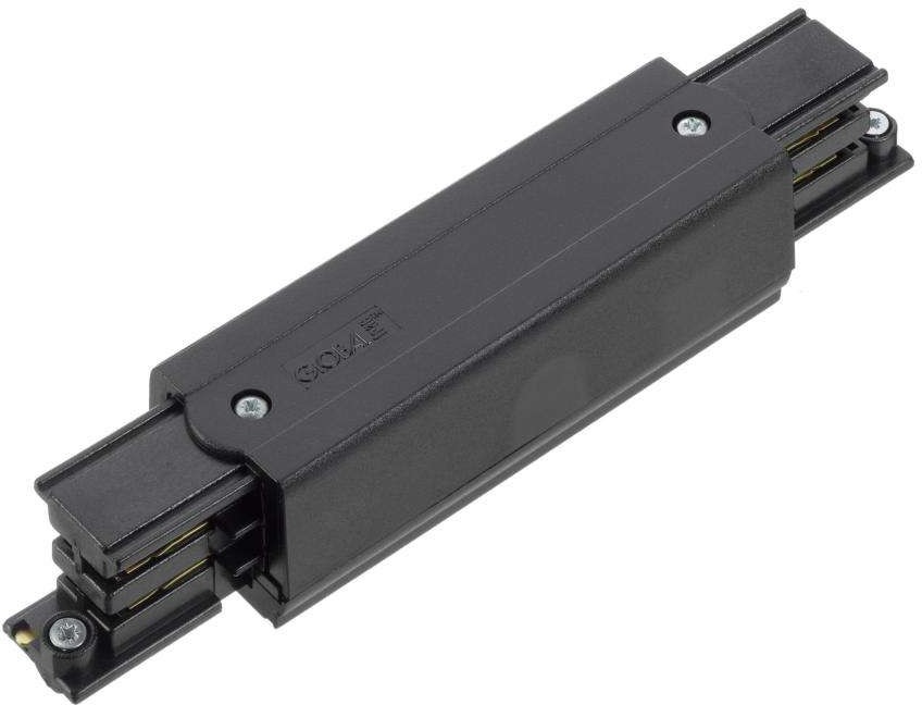 Shilo Zasilający ŁĄCZNIK liniowy wewnętrzny XTS 14 CZ do 3-fazowej szyny natynkowej 230V czarny