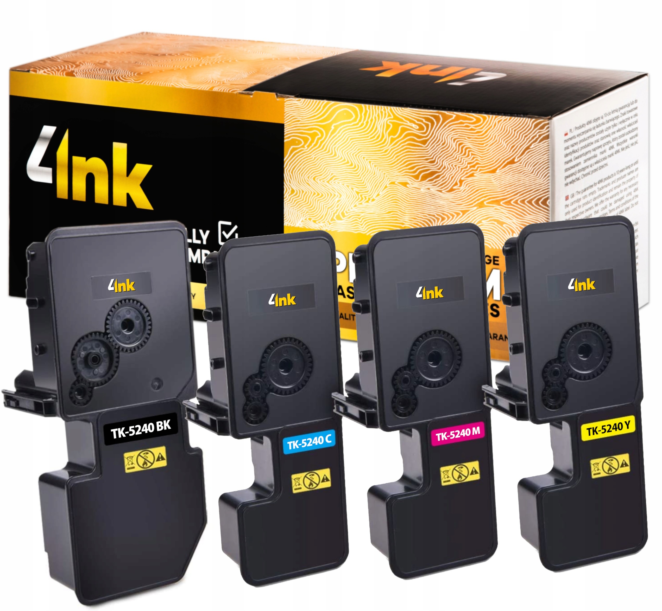 4x Toner TK-5240 Do Drukarki Kyocera M5526 P5026