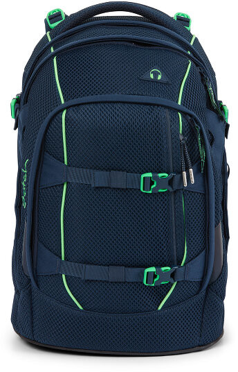 Satch Satch Pack Plecak szkolny 45 cm przegroda na laptopa dark blue green SAT-SIN-001-9Z2