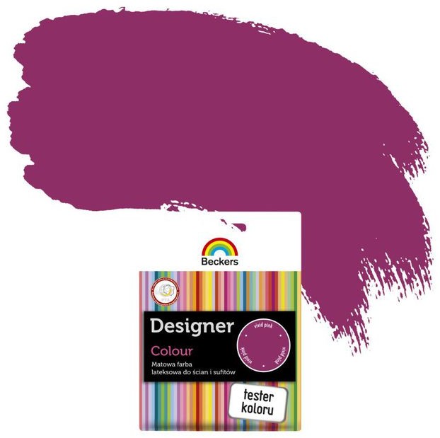 Beckers Tester farby DESIGNER COLOUR Vivid pink