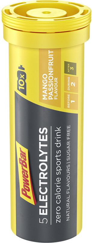 Powerbar 5 Electrolytes Zero Calorie Napój sportowy w tabletkach 10 sztuk, Mango-Passion Fruit 2021 Napoje izotoniczne i inne 24763146