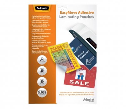 Fellowes Folia samoprzylepna 80 A4 25 szt