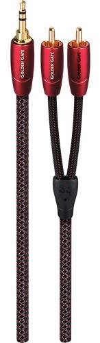 Audioquest AudioQuest kabel audio Golden Gate 3,5 MM, 2 RCA-gniazda we/wy, pozłacane, długość 1 m GOLDG01MR