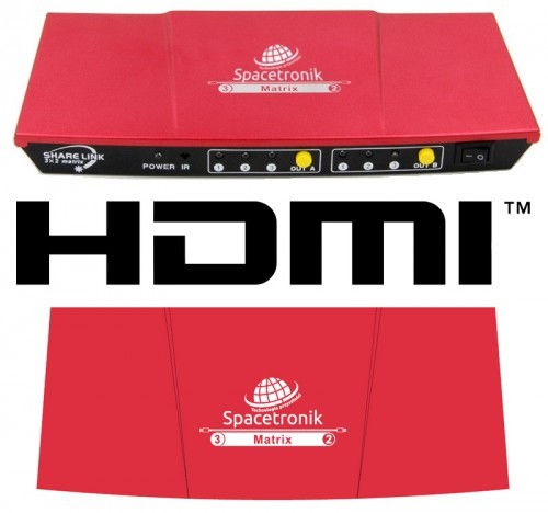 Spacetronik Matrix Extender HDMI 3/2 SPH-M32EHQ SPH-M32EHQ