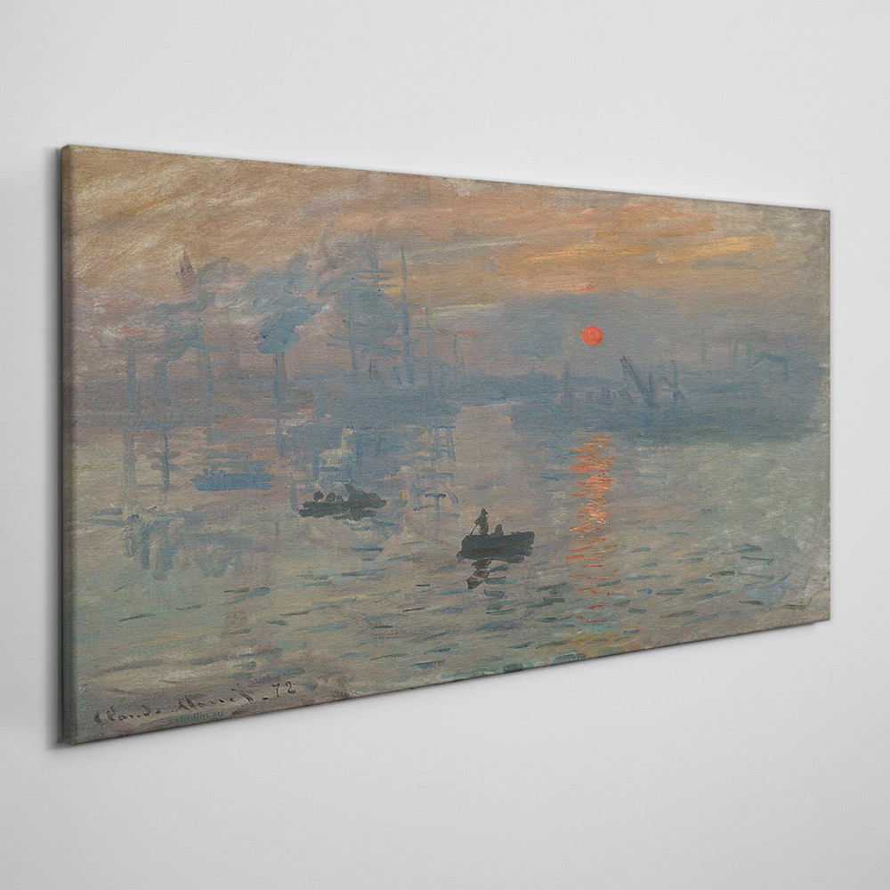 PL Coloray Obraz na Płótnie Impresjonizm Sunrise Monet 140x70cm