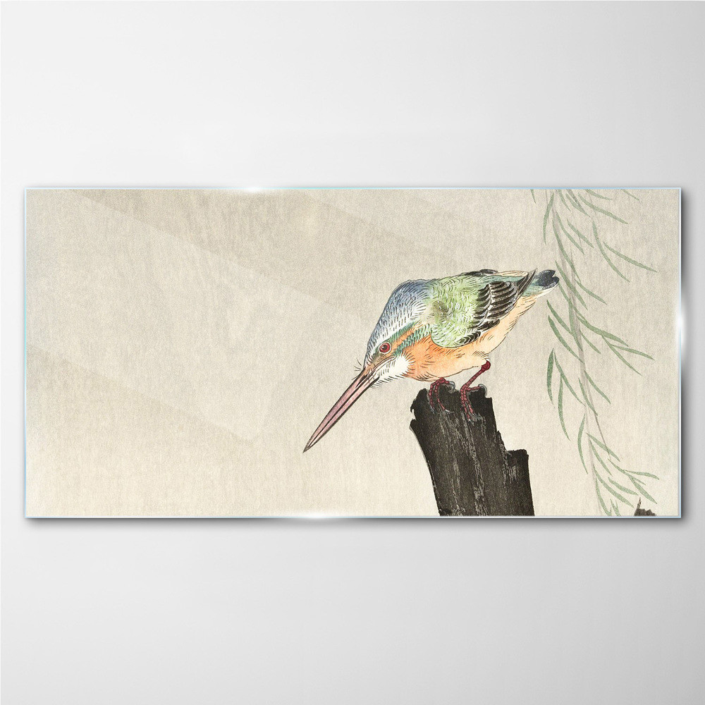 PL Coloray Obraz Szklany Zwierzęta Ptaki Zimorodek 120x60cm