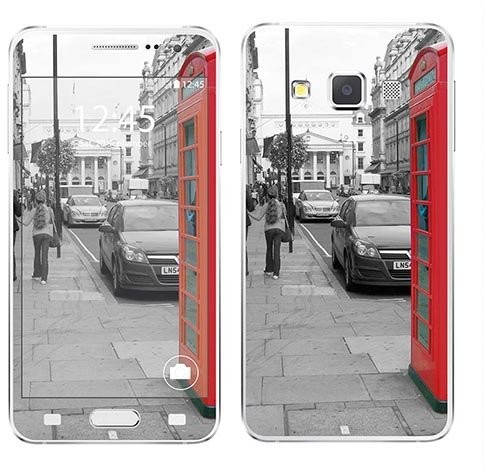 Samsung Royal Sticker Royal tatuaż ścienny RS. 117648 samoprzylepny do Galaxy A3 motyw kabiny czerwony RS.117648