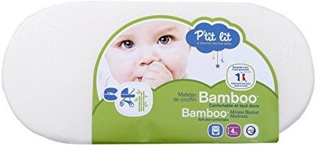 P'tit Lit ptit Lit  materac do Baby torba do noszenia, bambus, 32 x 72 cm, nieobrabiany, dający się odkleić