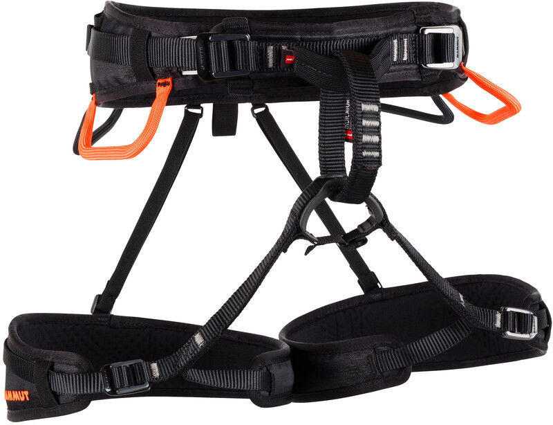 Mammut Ophir 4 Slide Uprząż, black/safety orange M-XL 2020 Uprzęże biodrowe 2020-00841-00430-M-XL