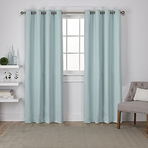 Exclusive Home Curtains Exclusive Home izolowane zasłony zaciemniające, panele okienne z oczkami na górze, satyna, tkanina z przynętami (zestaw 2 sztuk) EH7983-10 2-108G