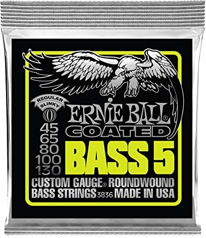 Ernie Ball Powlekany bas 5-strunowy standardowy zestaw Slinky.045-130 P03836