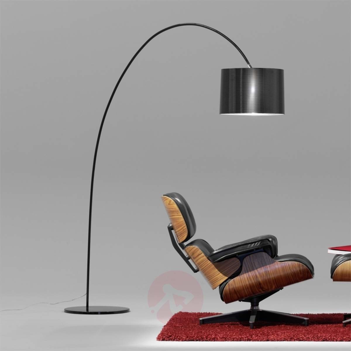 HELESTRA Elegancka lampa łukowa ROXX, czarna