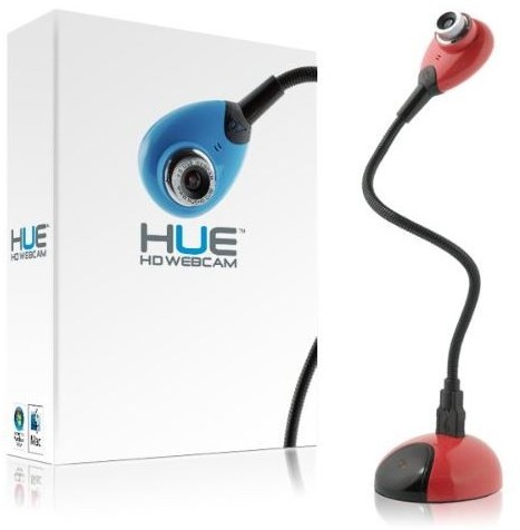 HUE HUE HD Camera kamera dokumentów internetowa USB z mikrofonem czerwona