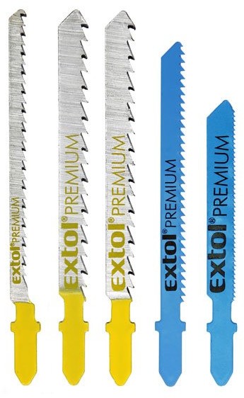 EXTOL PREMIUM brzeszczoty, zestaw 5 szt.- mix brzeszczowtów 8805100
