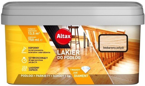 Фото - Лаки й лазурі Altax Lakier  bezbarwny połysk 0,75l 