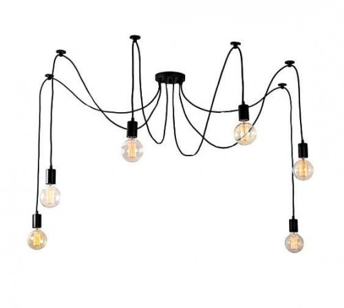 APTEL Lampa sufitowa 6 ramion żyrandol ZD74
