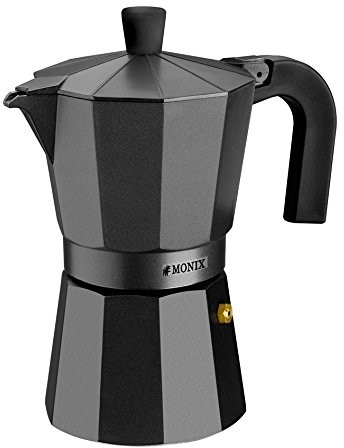 Monix Vitro Noir kawiarka zapewnia 9 kubek M640009
