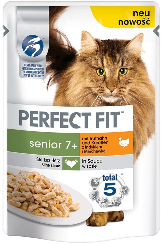 Perfect Fit Senior, z indykiem i marchwią - 12 x 85 g