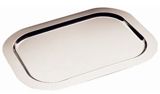 APS NextDay Cufflinks cateringu t744 nachylona taca do serwowania na prawo, stal nierdzewna polerowana, 48 cm x 30 cm T744