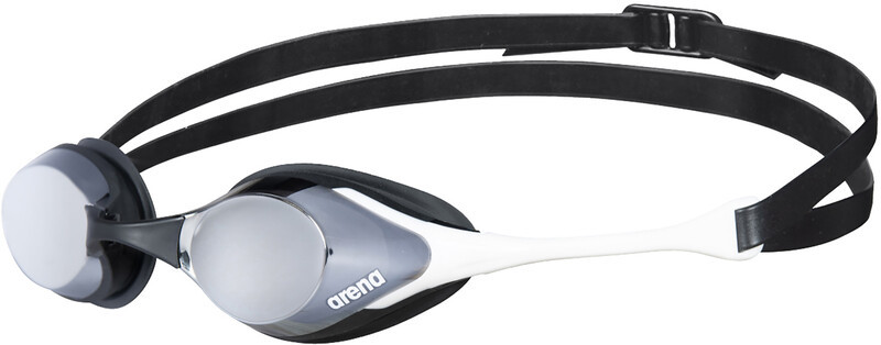 Arena Cobra Swipe Mirror Goggles, silver/white 2021 Okulary do pływania 4196-510-0
