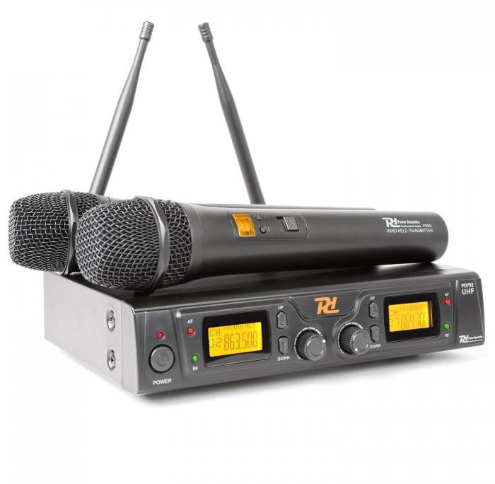 Power Dynamics PD781 bezprzewodowy 2 x 8-kanałowy system mikrofonowy UKF 179.196