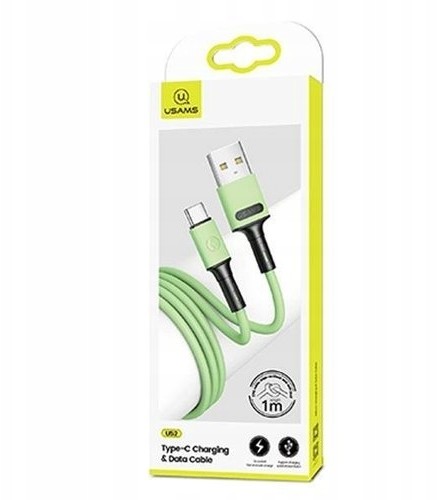USAMS Kabel Usb-c Fast Charge 1M Zielony