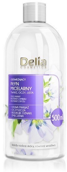 DELIA Delia Cosmetics Płyn Micelarny odświeżający - każdy rodzaj cery 500ml 713039